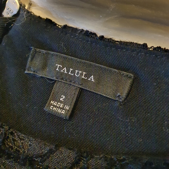 Black Talula Mini Dress Size 2 - Picture 3 of 6